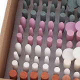 Maxbell 100 Abrasive Grinding Wheel Burr Bits Polishing Stone Tip Heads Rotary Tools