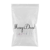 Maxbell 10pcs Nail Drill Bits Brush Manicure Electric Grinding Polishing Head Kit 03