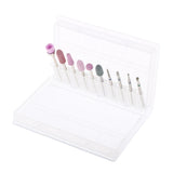 Maxbell 10pcs Nail Drill Bits Brush Manicure Electric Grinding Polishing Head Kit 03