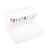 Maxbell 10pcs Nail Drill Bits Brush Manicure Electric Grinding Polishing Head Kit 03