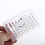 Maxbell 10pcs Nail Drill Bits Brush Manicure Electric Grinding Polishing Head Kit 03