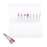 Maxbell 10pcs Nail Drill Bits Brush Manicure Electric Grinding Polishing Head Kit 03