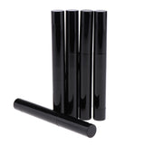 Max 5pcs Black Empty Lipstick Tubes Refillable Lip Gloss Balm Bottles Containers