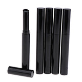 Max 5pcs Black Empty Lipstick Tubes Refillable Lip Gloss Balm Bottles Containers