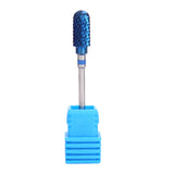 Maxbell Nail Art Drill Bits Acrylic Gels Removal Electric Manicure Barrel Head Set 4 Blue Bits