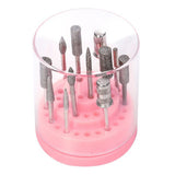 Maxbell 48 Holes Nail Drill Bit Holder Stand Displayer Nail Art Manicure Tools Box
