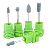 Maxbell 5 Pcs Quartz Nail Drill Bits Gel Remove Polish Tool Pedicure Manicure Rotary
