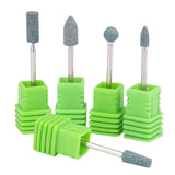 Maxbell 5 Pcs Quartz Nail Drill Bits Gel Remove Polish Tool Pedicure Manicure Rotary