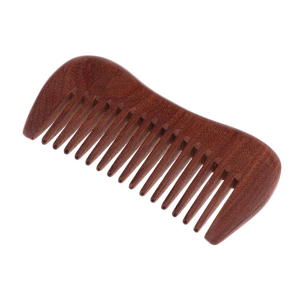 Maxbell Handmade Anti-Static Natural Red Sandalwood Comb Wide Tooth without Handle - Aladdin Shoppers