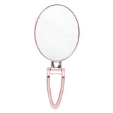 Maxbell Folding Handheld Double Sided Mirror Table Makeup Mirror for Travel  Pink