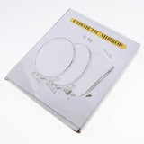 Maxbell Folding Handheld Double Sided Mirror Table Makeup Mirror for Travel  Pink