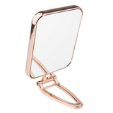Maxbell Durable Makeup Mirror Dormitory Bathroom Square Free-Standing Mirrors Golden