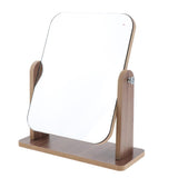 Desktop High Definition Makeup Mirror with Wood Frame Free-Standing Large