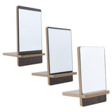 Maxbell Tabletop Makeup Folding Mirror Detachable Bathroom Cosmetic Shaving Mirror S