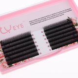 Maxbell 1 Box 3D Long Natural False Eyelashes Synthetic Fibre C Curl Fake Eye Lashes 12mm