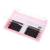 Maxbell 1 Box 3D Long Natural False Eyelashes Synthetic Fibre C Curl Fake Eye Lashes 12mm