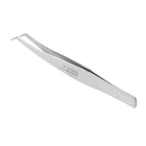Maxbell Curved Pointed Stainless Steel Tweezer Nipper for Eyelash Extensions