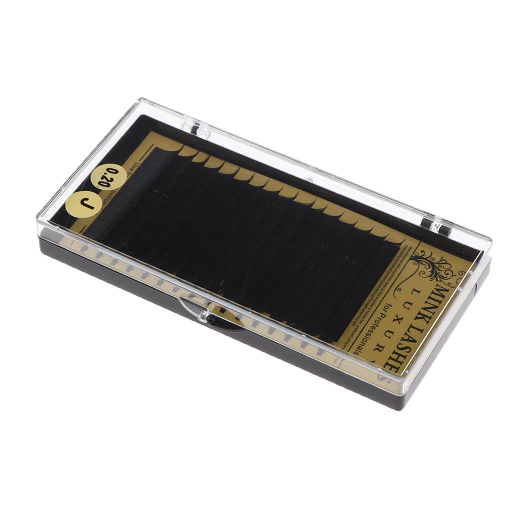 Maxbell 1 Box Fiber Long Messy Cross Thick False Eyelashes for Lash Extension Makeup 0.20B