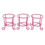 Maxbell 3pcs Lovely Cute Makeup Sponge Blender Powder Puff Holder Stand Rack Red