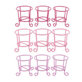 Maxbell 3pcs Lovely Cute Makeup Sponge Blender Powder Puff Holder Stand Rack Red