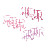 Maxbell 3pcs Lovely Cute Makeup Sponge Blender Powder Puff Holder Stand Rack Red