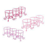 Maxbell 3pcs Lovely Cute Makeup Sponge Blender Powder Puff Holder Stand Rack Red