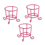 Maxbell 3pcs Lovely Cute Makeup Sponge Blender Powder Puff Holder Stand Rack Red