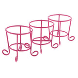 Maxbell 3pcs Lovely Cute Makeup Sponge Blender Powder Puff Holder Stand Rack Red