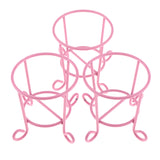 Maxbell 3pcs Lovely Cute Makeup Sponge Blender Powder Puff Holder Stand Rack Pink