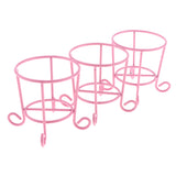 Maxbell 3pcs Lovely Cute Makeup Sponge Blender Powder Puff Holder Stand Rack Pink