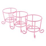 Maxbell 3pcs Lovely Cute Makeup Sponge Blender Powder Puff Holder Stand Rack Pink