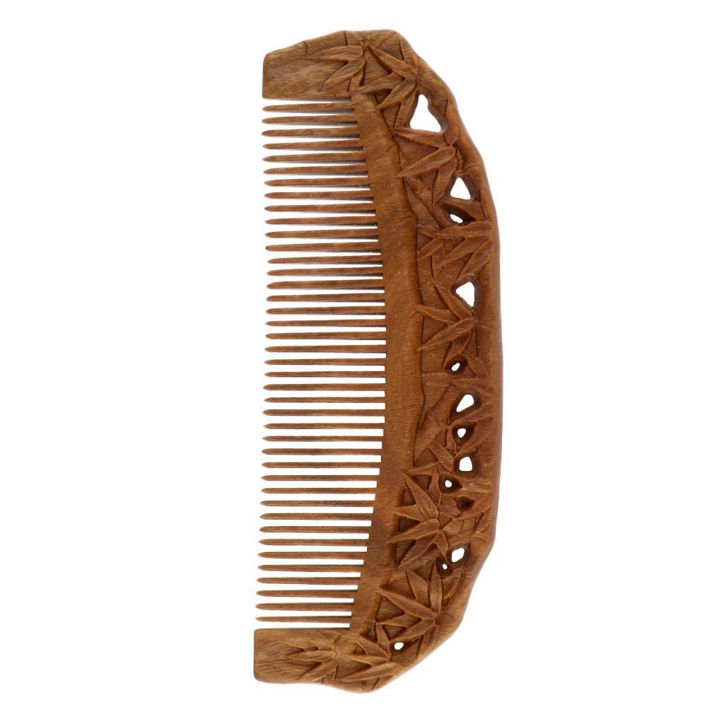 Maxbell Handmade Polishing Natural Wooden Scalp Massage Detangling Comb Brush L163 - Aladdin Shoppers
