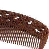 Maxbell Handmade Polishing Natural Wooden Scalp Massage Detangling Comb Brush L167