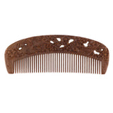 Maxbell Handmade Polishing Natural Wooden Scalp Massage Detangling Comb Brush L167