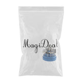 Maxbell 31x Nail Art Drill Bits Set Manicure Rotary Burrs with Storage Case Blue