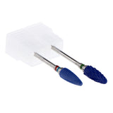 Maxbell Ceramic Nail Files Drill Bit Manicure Electric Polishing Barrel Head 2x XC+F