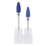 Maxbell Ceramic Nail Files Drill Bit Manicure Electric Polishing Barrel Head 2x XC+F