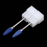 Maxbell Ceramic Nail Files Drill Bit Manicure Electric Polishing Barrel Head 2x XC+F