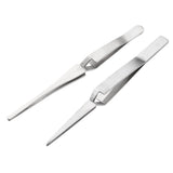 Maxbell Women Men Portable Stainless Steel Eyebrow Tweezer fo Ingrown Hair Removal L