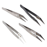 Maxbell Precision Ceramic Tweezers Application Tool Stainless Steel Antistatic Tip