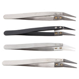 Maxbell Precision Ceramic Tweezers Application Tool Stainless Steel Antistatic Tip