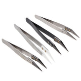 Maxbell Precision Ceramic Tweezers Application Tool Stainless Steel Antistatic Tip