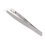 Maxbell Precision Ceramic Tweezers Application Tool Stainless Steel White Tip