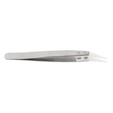 Maxbell Precision Ceramic Tweezers Application Tool Stainless Steel White Tip