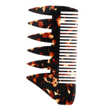 Maxbell 2 Ways Men's Oil Hair Pick Comb Salon Salon Hairdressing Styling Combs Black