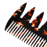 Maxbell 2 Ways Men's Oil Hair Pick Comb Salon Salon Hairdressing Styling Combs Black