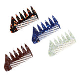 Maxbell 2 Ways Men's Oil Hair Pick Comb Salon Salon Hairdressing Styling Combs Black