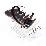 Maxbell 2 Ways Men's Oil Hair Pick Comb Salon Salon Hairdressing Styling Combs Black