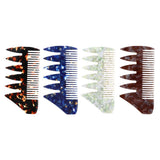 Maxbell 2 Ways Men's Oil Hair Pick Comb Salon Salon Hairdressing Styling Combs Black