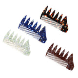 Maxbell 2 Ways Men's Oil Hair Pick Comb Salon Salon Hairdressing Styling Combs Black